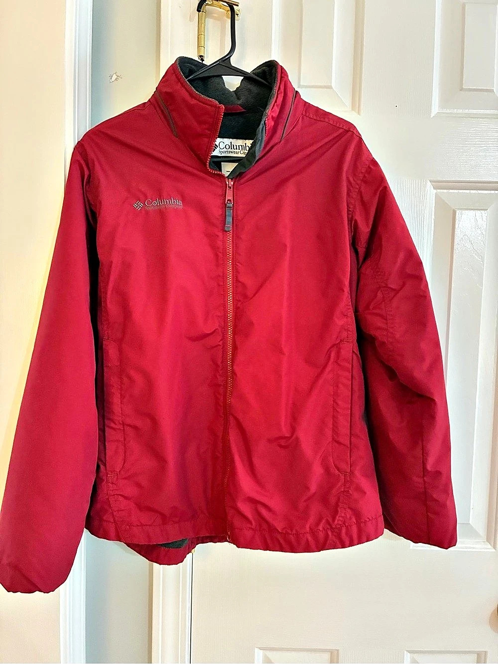 Columbia Benton Springs Full Zip Fleece Jacket Red Size M